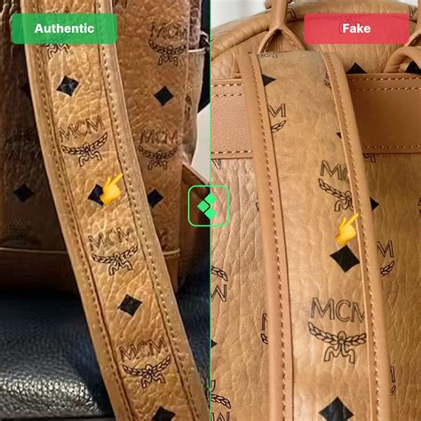 mcm fake vs real bag|genuine mcm bag vs real.